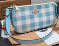 Coach Nolita 19 Check Shoulder Bag with Cherry Charm — hero