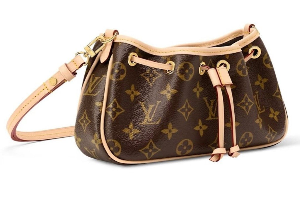 Louis Vuitton Nano Frivole Monogram Drawstring Handbag — front