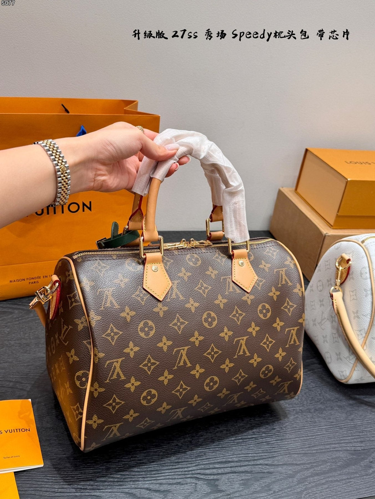 Louis Vuitton Speedy Bandoulière Monogram Boston Bag — comparison