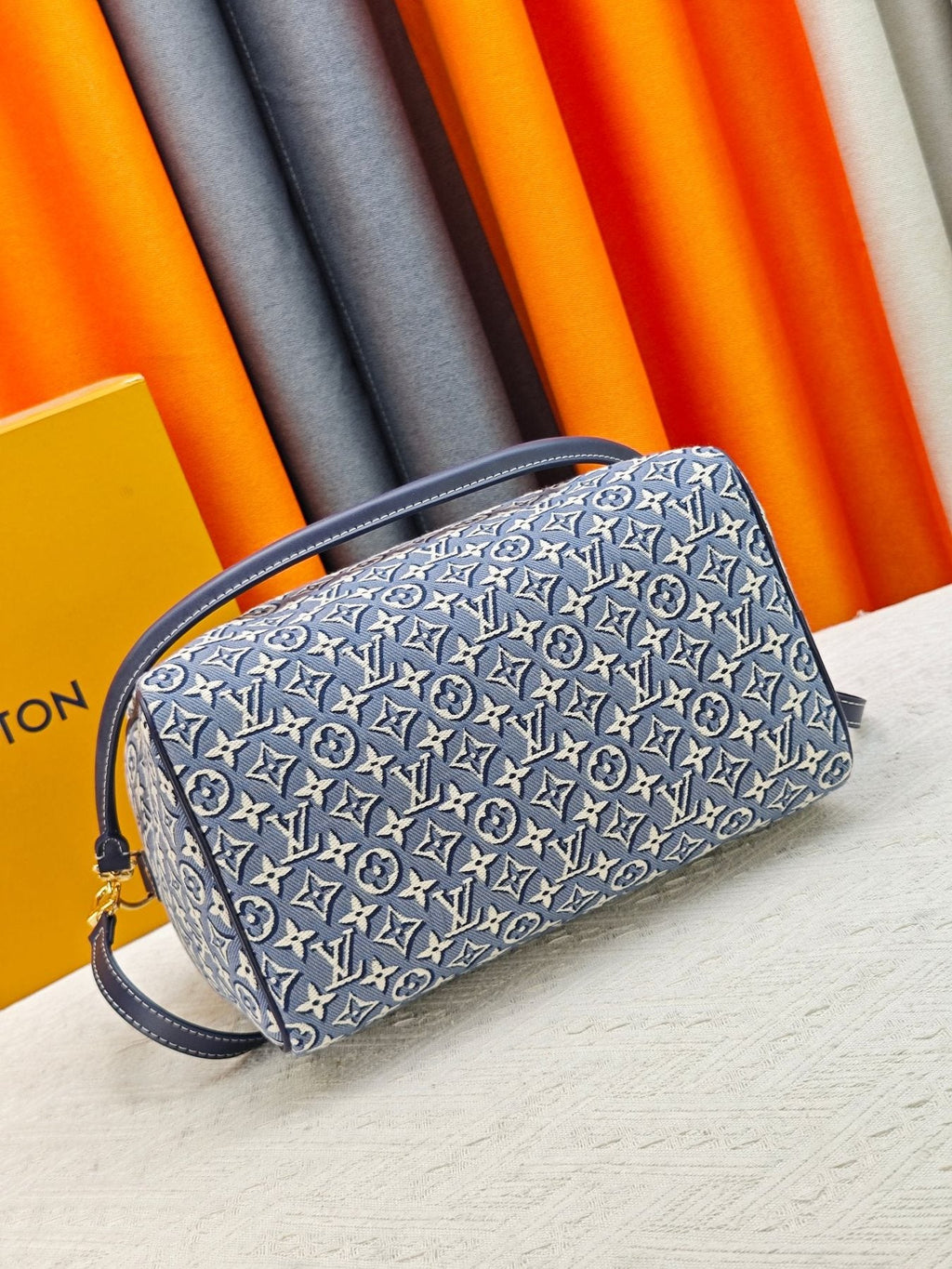 Louis Vuitton Speedy Soft Monogram Jacquard Handbag — side
