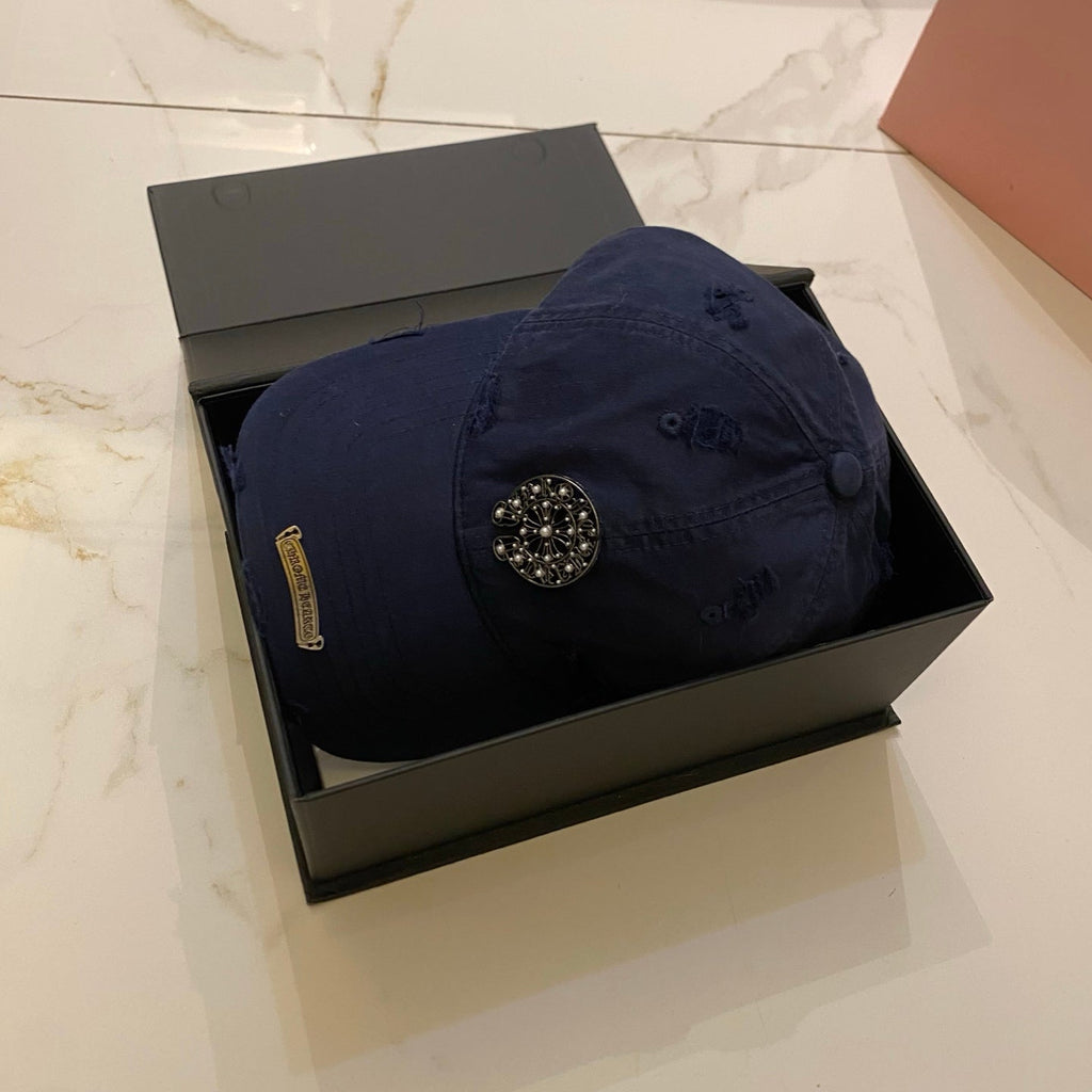 Chrome Hearts Distressed Baseball Cap